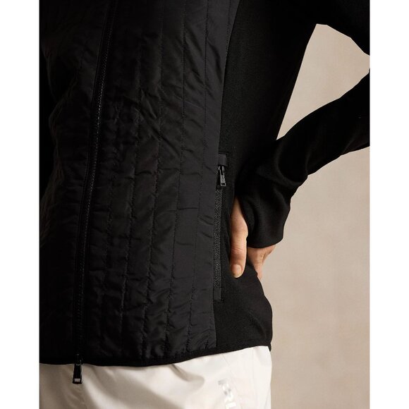 RLX Ralph Lauren Women’s Wool Blend Quilted Panel Hybrid Jacket Black, Size S - Picture 16 of 16